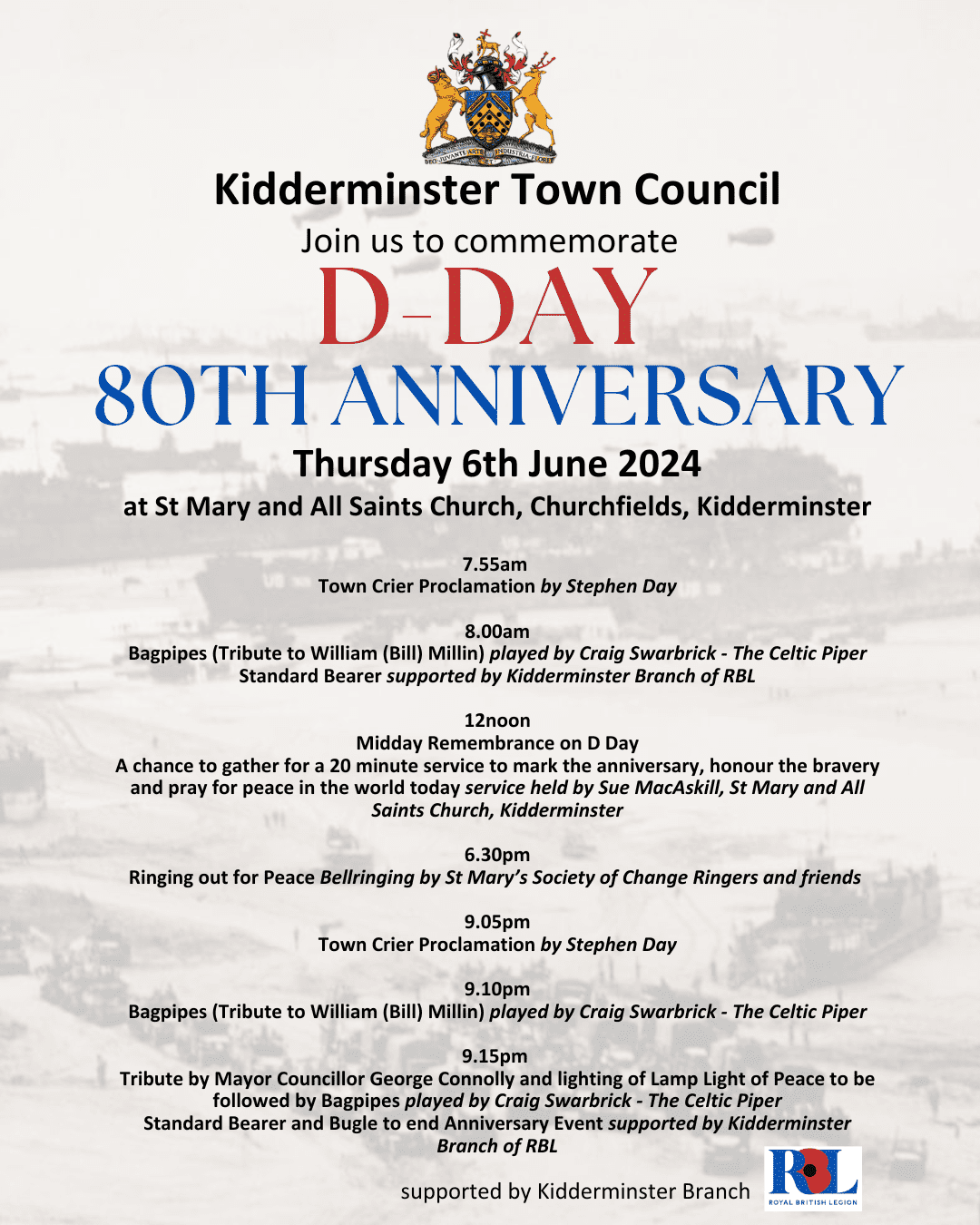 Final Version D-DAY 80th Anniversary 2024 poster